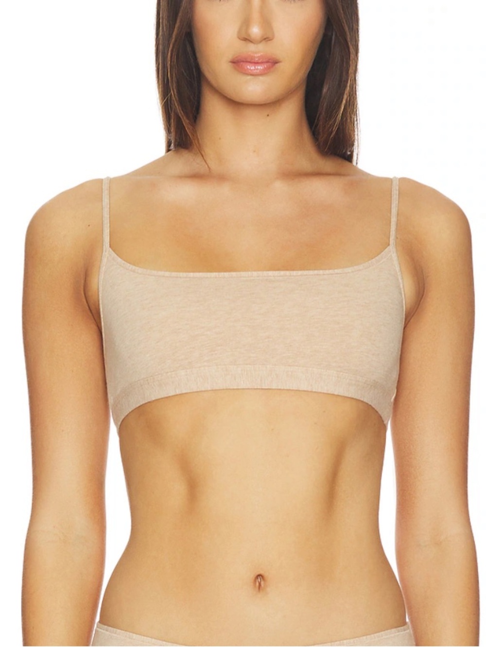 NWT Skims Everyday Cotton Scoop Bralette in Clay Heather! S & M